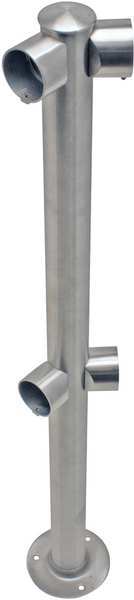 Adapta-Rail, Angle Post, Polished Chrome