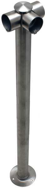 Adapta-Rail, 3 Way Post, Satin Stainless
