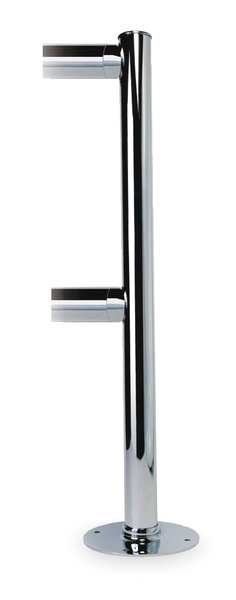 Adapta-Rail, End Post, Satin Stainless