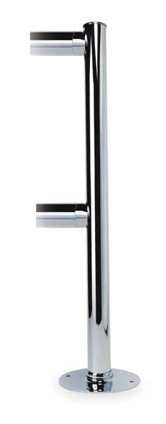 Adapta-Rail, End Post, Polished Chrome