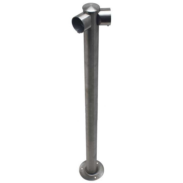 Adapta-Rail, Angle Post, Polished Chrome