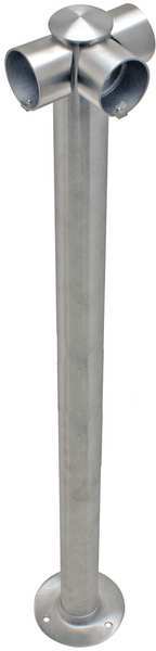 Adapta-Rail, 3 Way Post, Polished Chrome