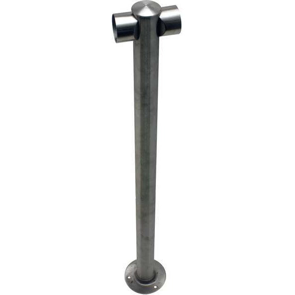 Adapta-Rail, Center Post, Satin Stainless