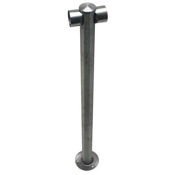 Adapta-Rail, Center Post, Satin Stainless