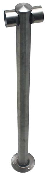 Adapta-Rail, Center Post, Polished Chrome