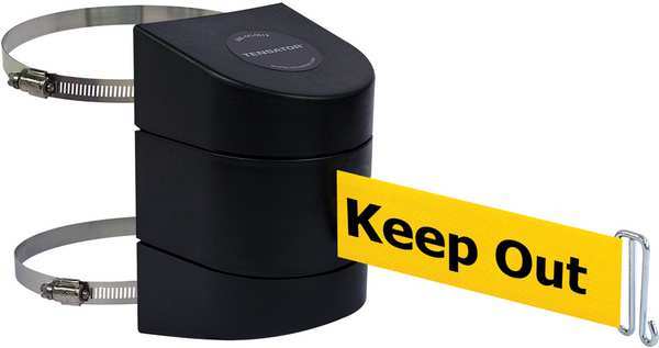 Belt Barrier, Black, Belt Color Yellow