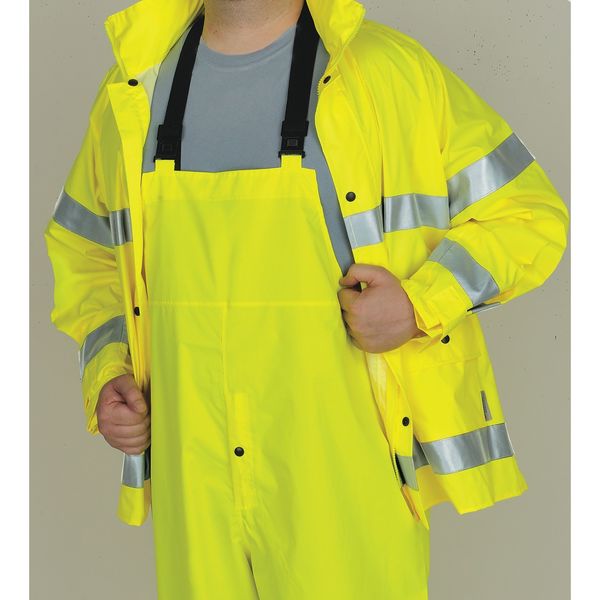 Rain Suit, Class 3, Hi-Vis Yellow/Green, 4XL/5XL