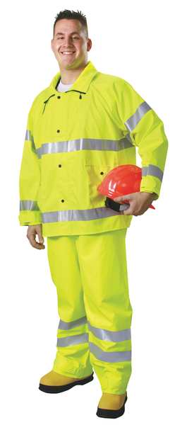 Rain Suit, Class 3, Hi-Vis Yellow/Green, S/M