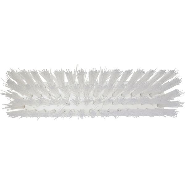 13 in Sweep Face Broom Head, Stiff, Synthetic, White