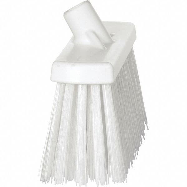 13 in Sweep Face Broom Head, Stiff, Synthetic, White