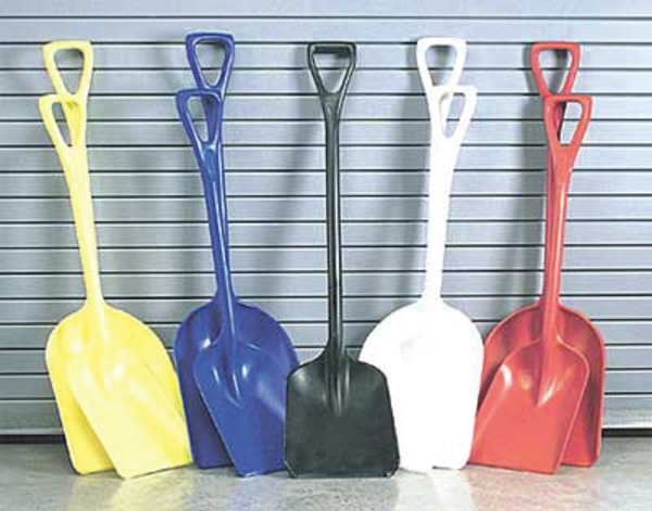 Safety Shovel, 44 In. L, Black