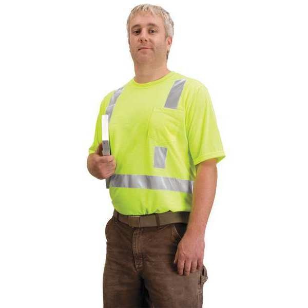 5XL Polyester T-Shirt, Lime