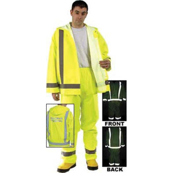 Hi-Vis Rain Pants, Hi-Vis Yellow/Green, 2XL