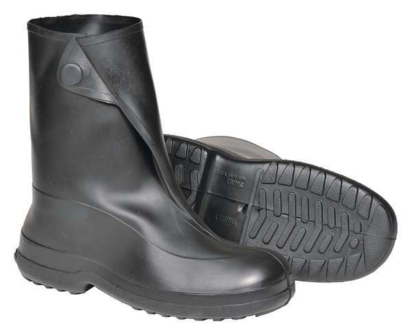 Overboot, Men, M, Button Tab, Black, Rubber, PR