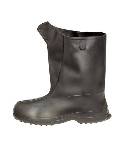 Overboot, Men, M, Button Tab, Black, Rubber, PR