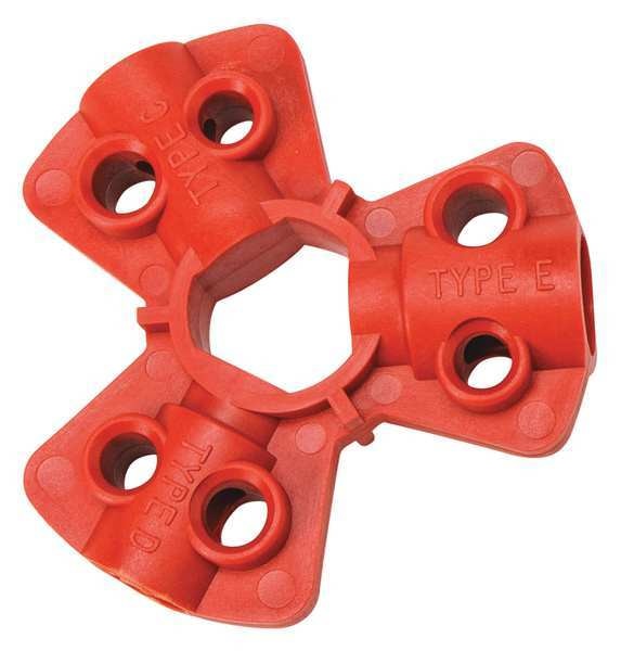 Pneumatic Fitting Lockout, Red