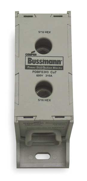 Pwr Dist Block, 310A, 1P, 6AWG-350 MCM, 600V