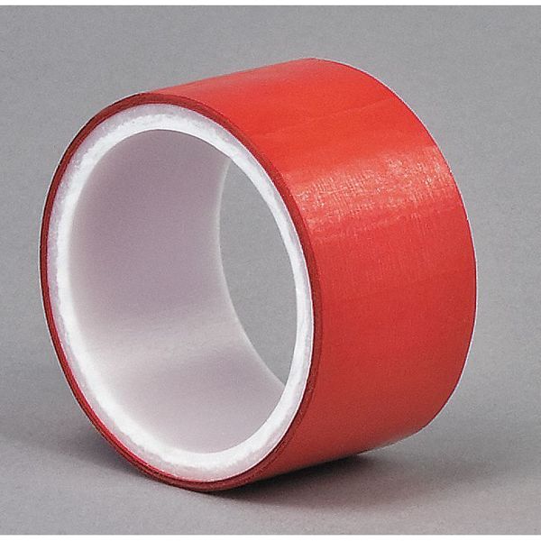 Metalized Film Tape, Red, 3 In. x 5 Yd.