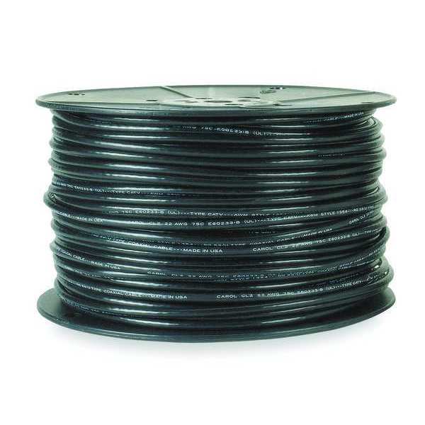 Coaxial Cable, 18 AWG, Black