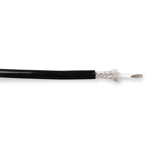 Coaxial Cable, RG-6/U, 1000 ft., Black