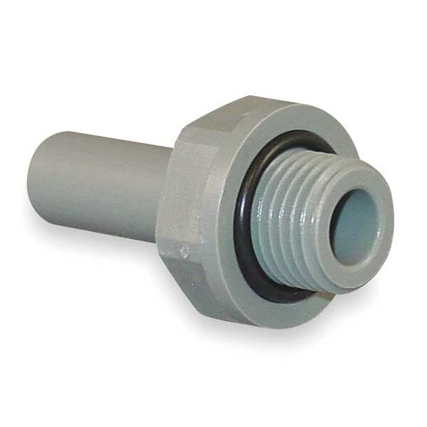 Adapter, 3/8 In. Stem OD, Gray, PK10