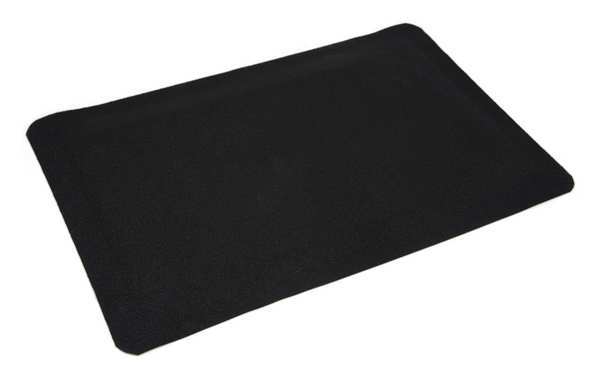 Antifatigue Mat, Black, 5 ft. L x 3 ft. W, Natural Rubber Surface With Nitrile Sponge, 7/8