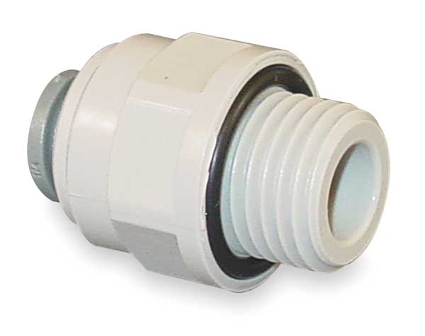 Acetal Copolymer Male Adapter, 3/8 in Tube Size