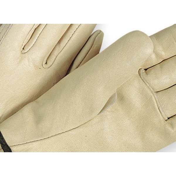 Leather Drivers Gloves, M, Beige, PR