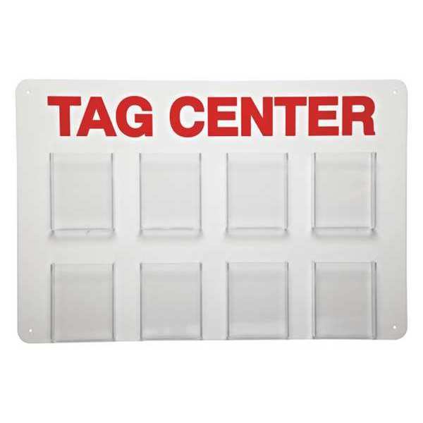 Tag Center, Unfilled, 15-3/4 In. H