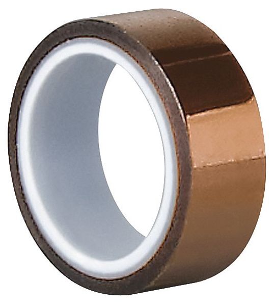 Film Tape, Polyimide, Amber, 1/2 In x 5 Yd