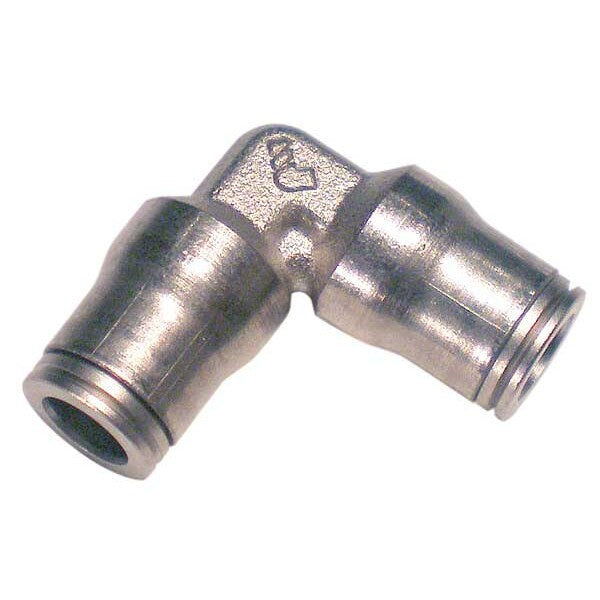 Nickel Plated Brass Union Elbow, 90 Degrees, 1/4 in Tube Size