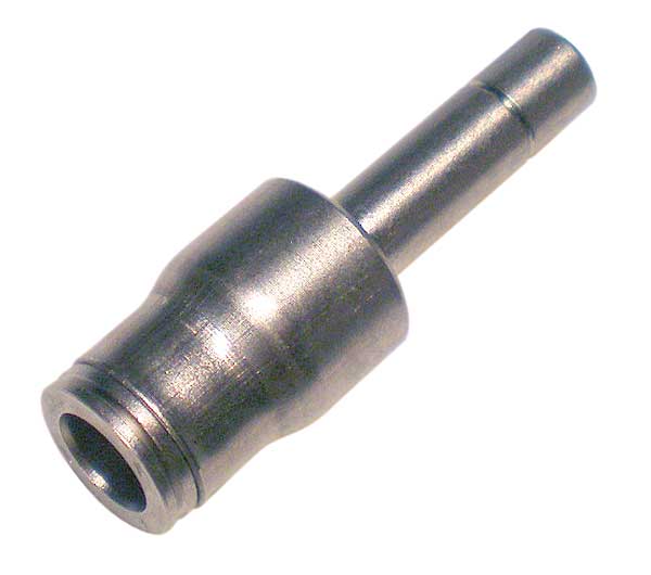 Nickel Plated Brass Adapter, 1/4 in Tube Size