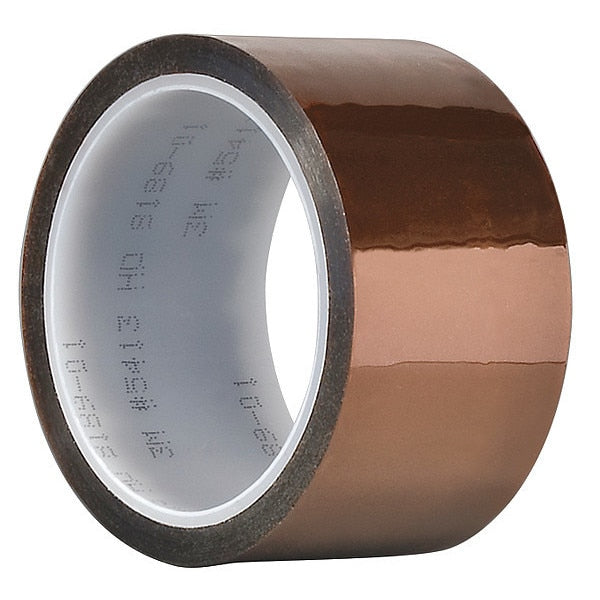 Film Tape, Polyimide, Amber, 1/4 In x 36 Yd