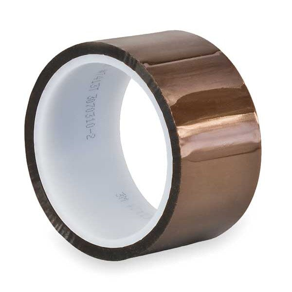 Film Tape, Polyimide, Amber, 4 In. x 5 Yd.