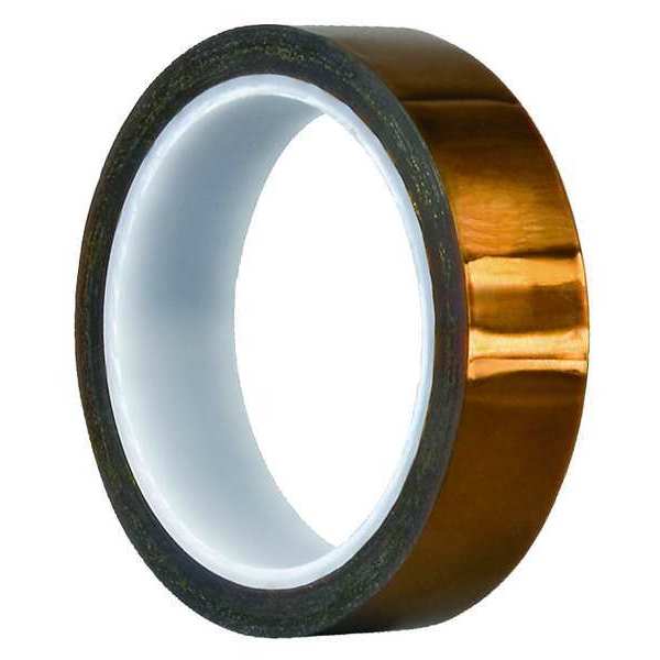 Film Tape, Polyimide, Amber, 2 In. x 36 Yd.