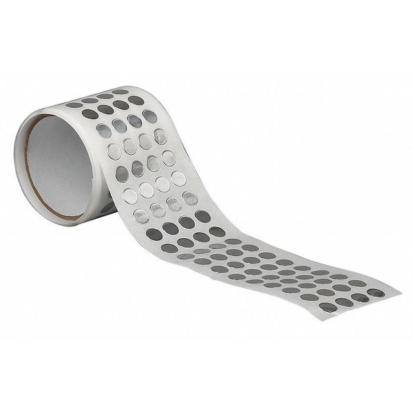 Foil Tape, 3/4In, 4 mil, Shiny Silver, PK250