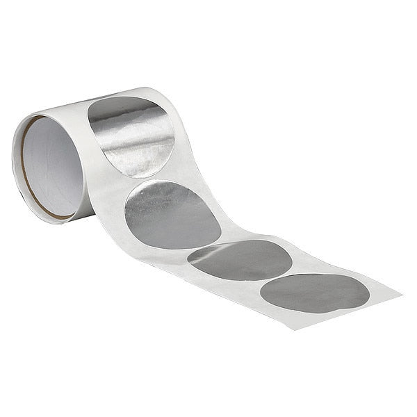 Foil Tape, 2 In., Shiny Silver, PK50