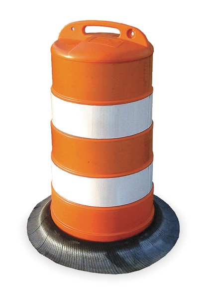 Traffic Barrel, 41-1/2 In. H, 9 lb.