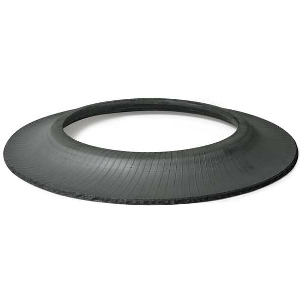 Channelizer Drum Base, Rubber, 3 in H, 32 in L, 32 in W, Black