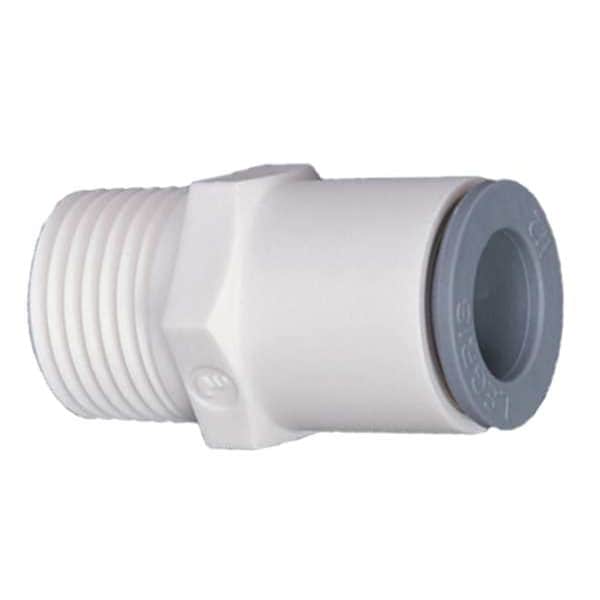 Nylon Male Connector, 3/8 in Tube Size