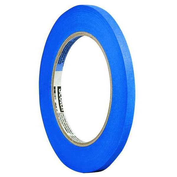 Painters Masking Tape, Blue, 1/4In x 60 Yd