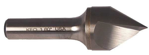 Countersink, 1 FL, 60 Deg, 1/8, Carbide