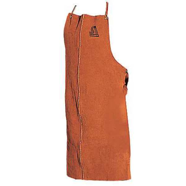 Welding Bib Apron, Leather, 36 x 24 In