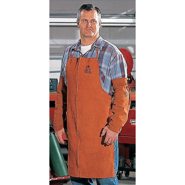 Welding Bib Apron, Leather, 36 x 24 In