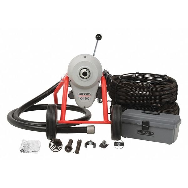 200 ft Corded Drain Cleaning Machine, 115V AC