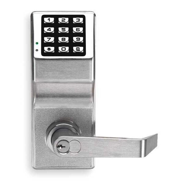 Electronic Lock, Satin Chrome, 12 Button