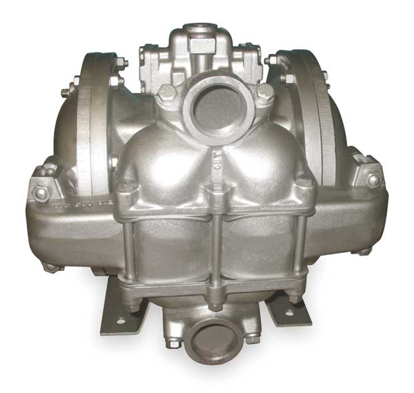 Double Diaphragm Pump, Aluminum, Air Operated, PTFE - Neoprene Backup