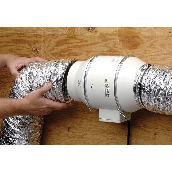 Mixed Flow Duct Fan, 4 In. Dia.