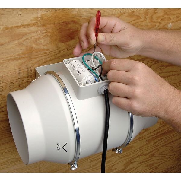 Mixed Flow Duct Fan, 4 In. Dia.