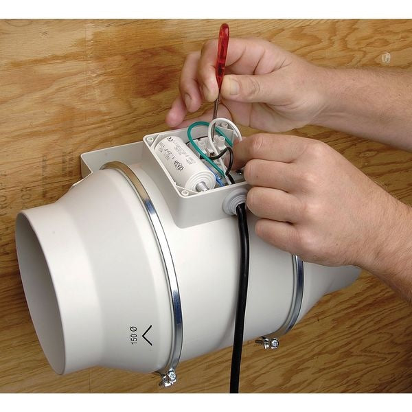 Mixed Flow Duct Fan, 6 In. Dia.